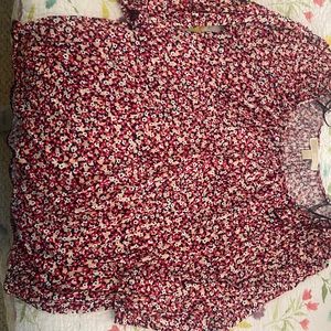 Michael Kors size L pink, peach, and white flowers. Very comfy